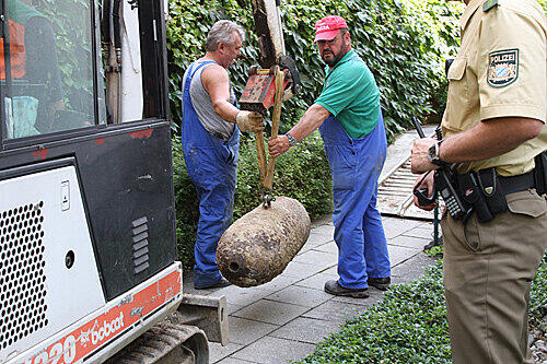Bombenfund an der Landsberger Strasse