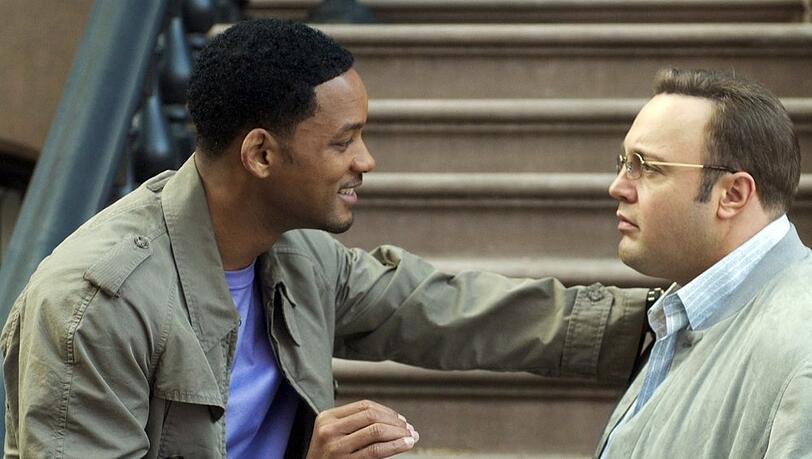 Hitch (Will Smith, l.) mit seinem besonders schwierigen Dating-Fall Albert (Kevin Smith).
