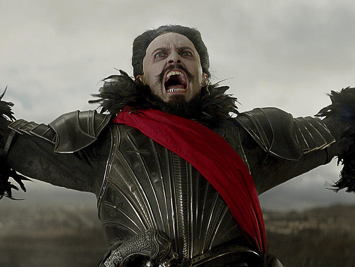 Hugh Jackman als Pirat Blackbeard in "Pan"