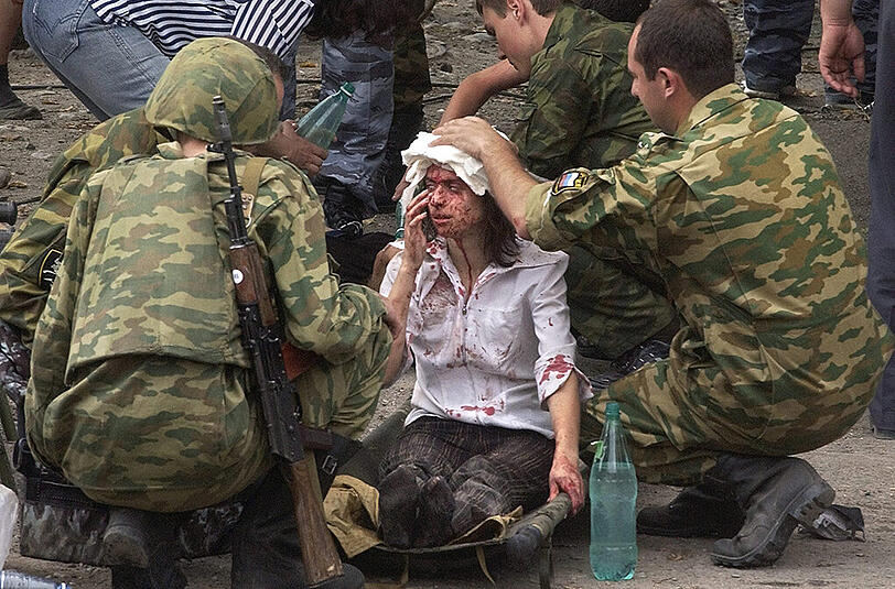Bei dem Terrorangriff 2004 auf eine Schule in der russischen Teilrepublik Nordossetien starben mehr als 330 Menschen, unter ihnen mehr als 180 Kinder.