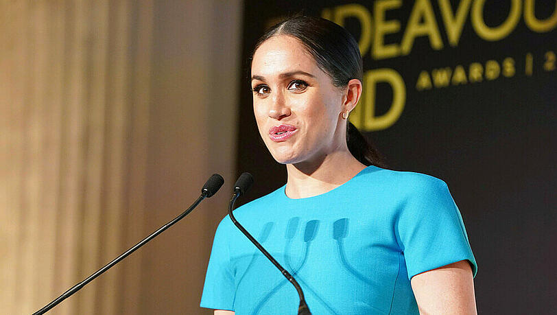 Herzogin Meghan lebt derzeit mit Ehemann Harry und Sohn Archie in Los Angeles. Herzogin Meghan lebt derzeit mit Ehemann Harry und Sohn Archie in Los Angeles.
