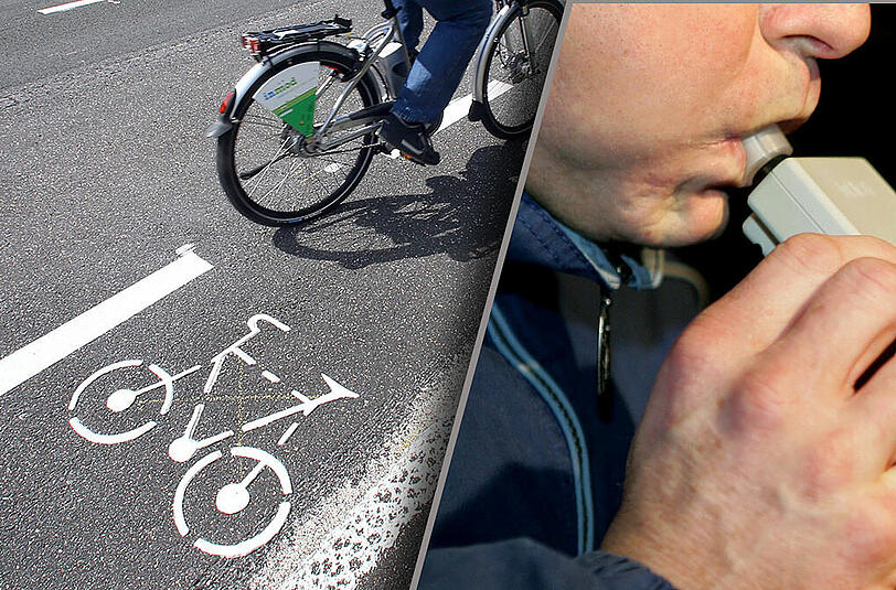 Bei 3,66 Promille auf dem Fahrrad ist auch der Führerschein weg. (Symbolbild)