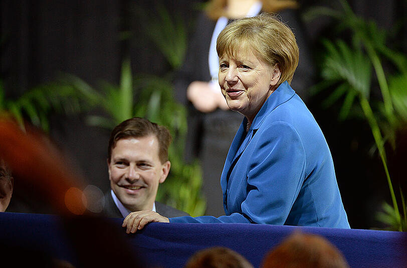 Bundeskanzlerin Angela Merkel und US-Präsident Barack Obama waren am Montag zu Besuch auf der Hannover Messe. Die Bilder.