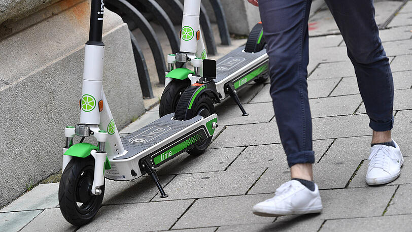 Polarisieren schon jetzt: E-Scooter in München.