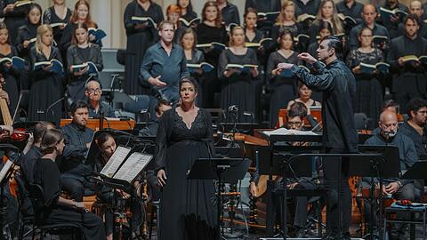 Teodor Currentzis und Wiebke Lehmkuhl.