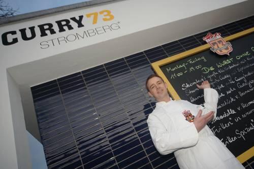 Sternekoch Holger Stromberg als Currywurst-Chef.