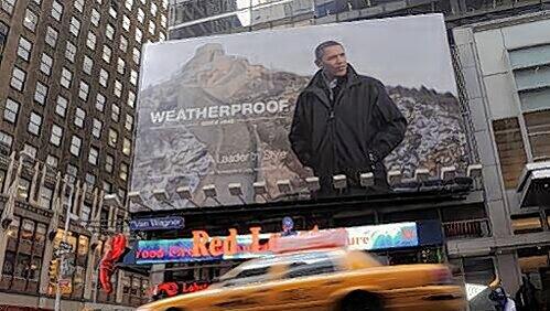 Dieses Plakat von Obama hängt derzeit gegen seinen Willen in New York. Dieses Plakat von Obama hängt derzeit gegen seinen Willen in New York.