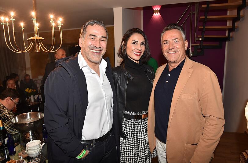 Bülent Ilkay mit Frau und Sternekoch Frank Heppner
