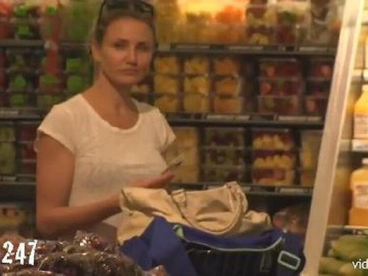 Die Bilder beweisen es: Cameron Diaz geht noch selbst einkaufen