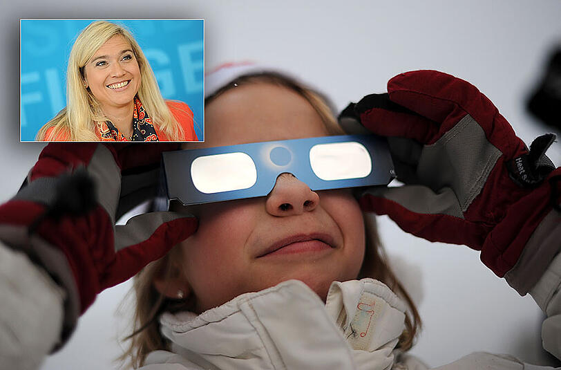 Die bayerische Gesundheitsministerin Melanie Huml warnt vor der bevorstehenden Sonnenfinsternis am Freitag.