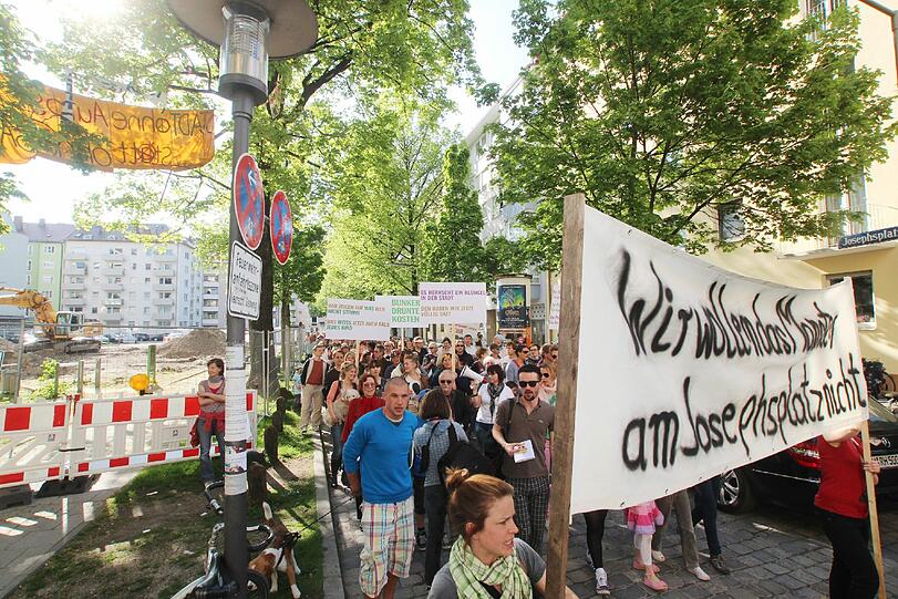 Bisher wurde am Josephsplatz. Die Bilder.