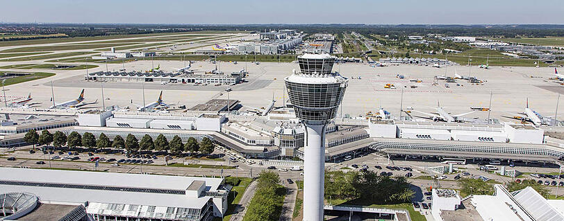 Ein weitläufiges Areal: Von einer britischen Touristin verliert sich am Münchner Flughafen einen Tag lang jede Spur.