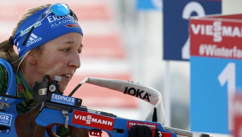 Zurück in der Loipe: Biathletin Franziska Preuß. Zurück in der Loipe: Biathletin Franziska Preuß.