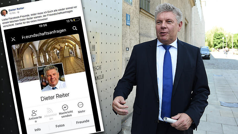 Münchens OB Dieter Reiter (SPD) warnt vor einem Fake-Profil auf Facebook. Münchens OB Dieter Reiter (SPD) warnt vor einem Fake-Profil auf Facebook.