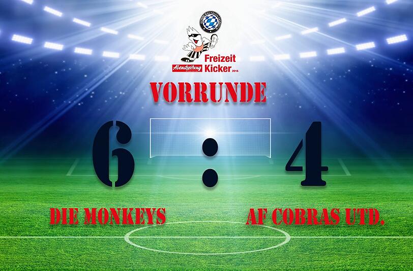Die Monkeys gewannen die Begegnung mit 6:4.
