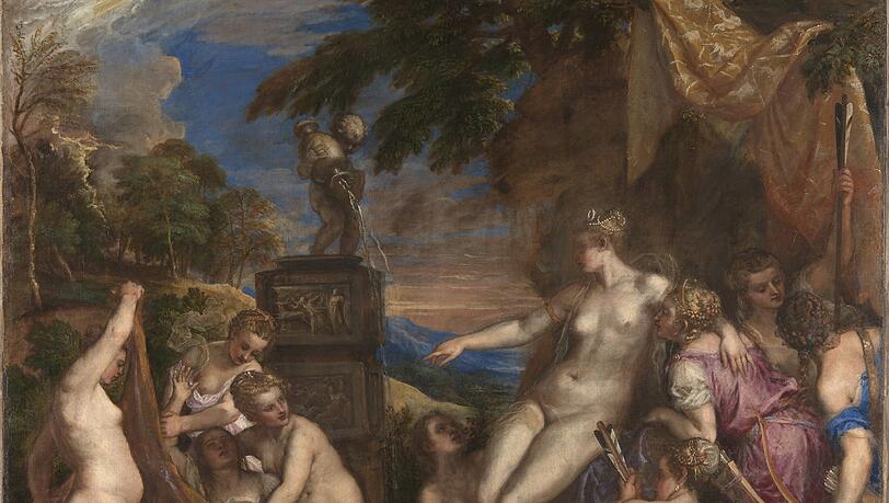 Margherita Costa sang in der Uraufführung der Barockoper "La Calisto" von Francesco Cavalli die Titelrolle, da war sie bereits Anfang 50. Tizian hat die schöne Nymphe mit Diana verewigt, die sie in dieser Szene gerade verstößt. Kallistos Schwangerschaft - Jupiter ist der Vater - passt so gar nicht zu Dianas Keuschheitsgelübde. Das Gemälde entstand in den 1550er Jahren. Margherita Costa sang in der Uraufführung der Barockoper "La Calisto" von Francesco Cavalli die Titelrolle, da war sie bereits Anfang 50. Tizian hat die schöne Nymphe mit Diana verewigt, die sie in dieser Szene gerade verstößt. Kallistos Schwangerschaft - Jupiter ist der Vater - passt so gar nicht zu Dianas Keuschheitsgelübde. Das Gemälde entstand in den 1550er Jahren.