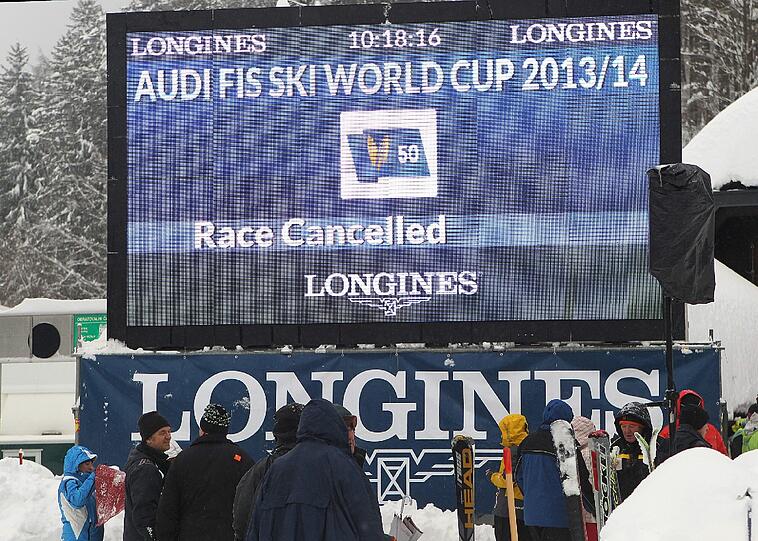 Der Riesenslalom in Kranjska Gora wurde abgesagt.