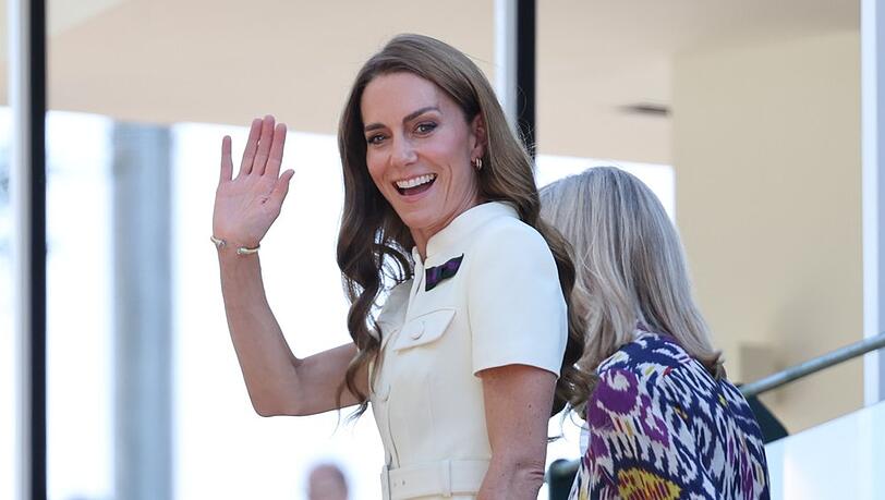 Prinzessin Kate strahlte in Wimbledon.