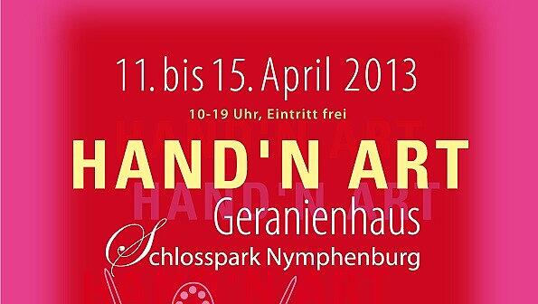 Plakat zur Ausstellung Hand'n Art von Sabine Binder. Plakat zur Ausstellung Hand'n Art von Sabine Binder.