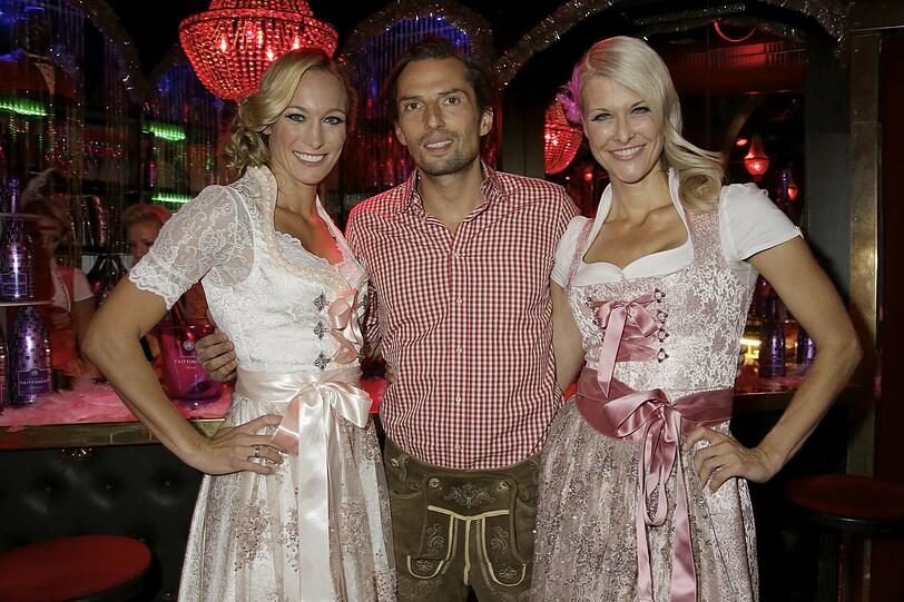 Christine Theiss, Quirin Berg und Freundin Natascha Grün.