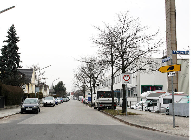 Kirschstraße: Von 1112 Fahrzeugen wurden hier 284 (25,5 Prozent) geblitzt.