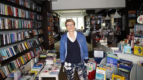 "In Corona-Zeiten wird deutlich mehr gelesen": Dorothee Luthers Buchhandlung Pfeiffer in der Hohenzollernstraße läuft gut. Trotz allem.