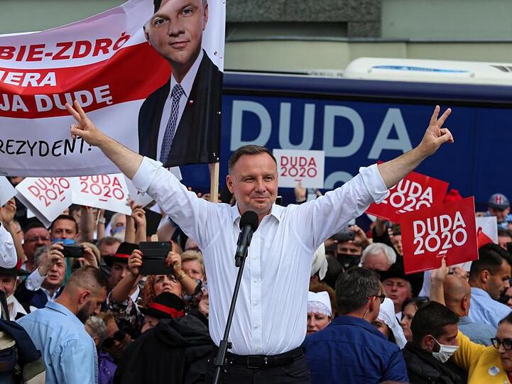 Amtsinhaber Andrzej Duda gilt in Umfragen als Favorit bei der Präsidentenwahl.