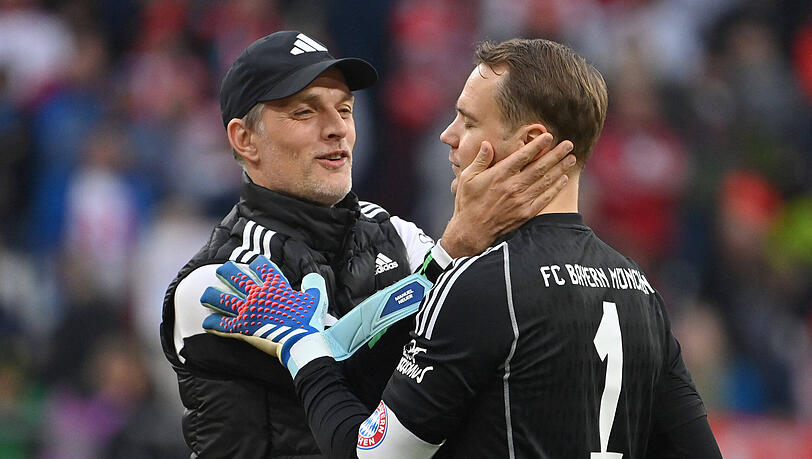 Seit dem 8:0-Erfolg über Darmstadt 98 Ende Oktober kann Thomas Tuchel (l.) wieder auf Manuel Neuer (r.) setzen. Die Genesung und sein aktuelles Niveau überraschten aber sogar den erfahrenen Chefcoach.