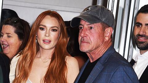 Lindsay Lohan hat ein schwieriges Verhältnis zu ihrem Vater Michael. Im März 2024 begleitete er sie aber zur Vorführung ihres Netflix-Films "Irish Wish" in New York.