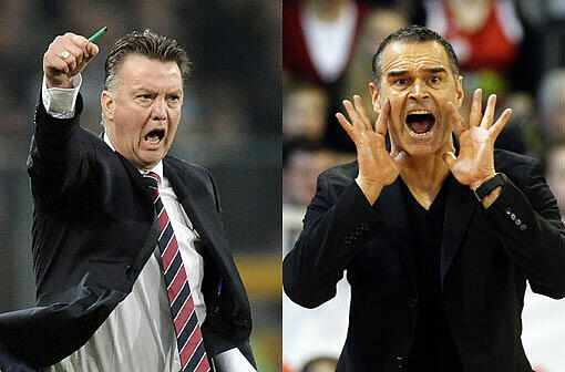 Gemeinsamkeiten? Dirk Bauermann und Louis van Gaal.