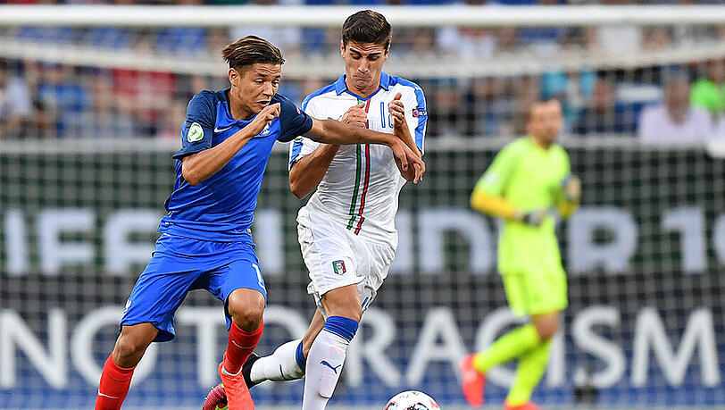 Überzeugte mit seinen Leistungen bei der U19-EM: Der Franzose Amine Harit (l.). Überzeugte mit seinen Leistungen bei der U19-EM: Der Franzose Amine Harit (l.).