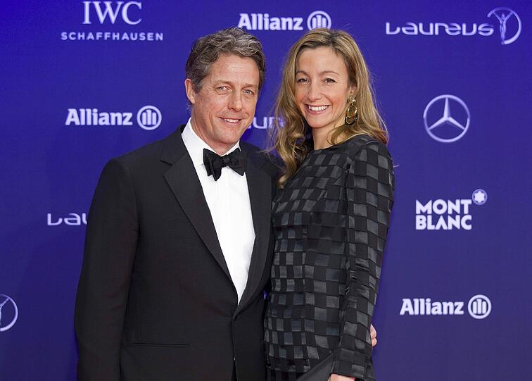 Hugh Grant und seine Freundin Anna Eberstein