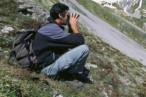 Ein einsamer Wanderer