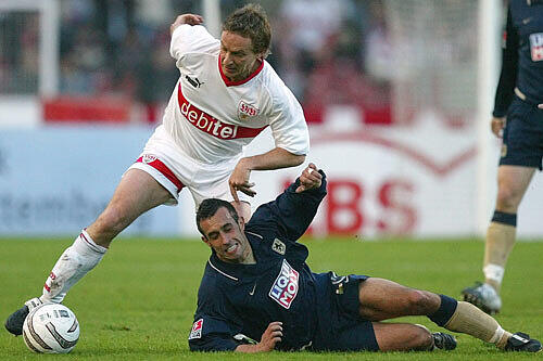 Markus Weissenberger (vorne) im Löwen-Trikot