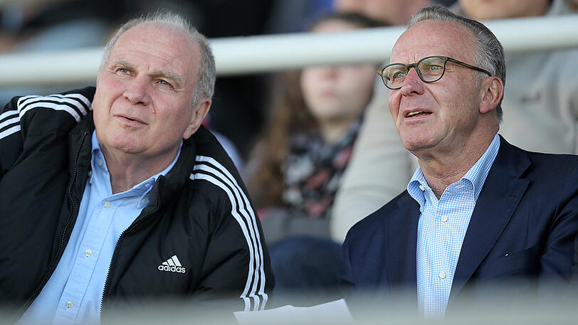 Feilen gemeinsam an der kommenden Bayern-Saison: Präsident Uli Hoeneß und Vorstandsboss Karl-Heinz Rummenigge.
