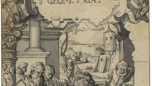 Der spätere Verleger Matthäus Merian hat diesen Scheibenriss mit der Geometria 1607 gezeichnet. Abbildungen: Staatliche Graphische Sammlung München Der spätere Verleger Matthäus Merian hat diesen Scheibenriss mit der Geometria 1607 gezeichnet. Abbildungen: Staatliche Graphische Sammlung München