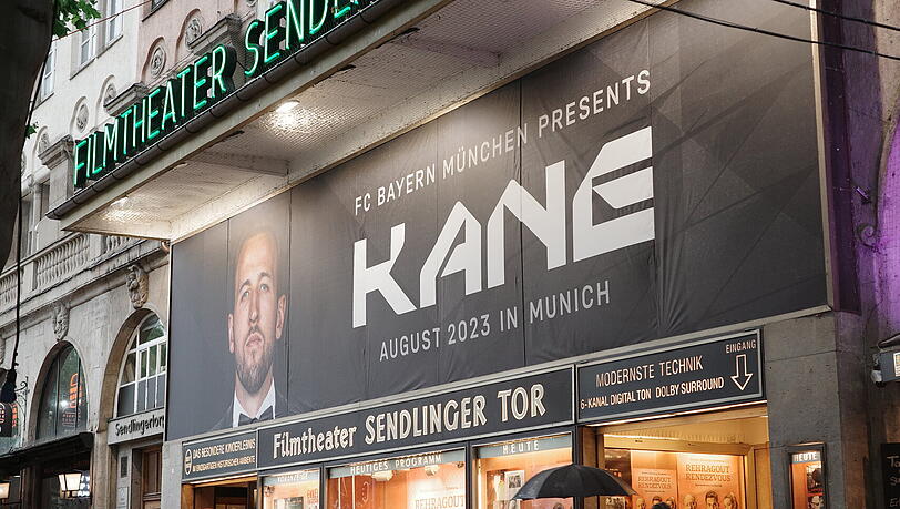 Im Filmtheater am Sendlinger Tor drehte der FC Bayern einen Clip zum Wechsel von Harry Kane. Im Filmtheater am Sendlinger Tor drehte der FC Bayern einen Clip zum Wechsel von Harry Kane.