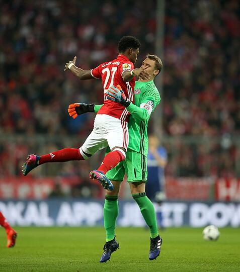 DAVID ALABA: Note 3 - Belebte mit seinem Lieblingspartner Ríbery die linke Seite der Bayern. War in der Defensive da, wenn er gebraucht wurde. Rückte nach dem Seitenwechsel nach innen. Das kennt er ja noch von Ex-Coach Pep Guardiola.