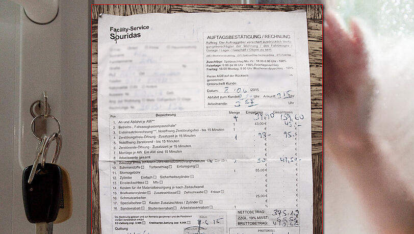 Ein 24-Stunden Schlüsseldienst zockte eine Rentnerin erbarmungslos ab. Ein 24-Stunden Schlüsseldienst zockte eine Rentnerin erbarmungslos ab.