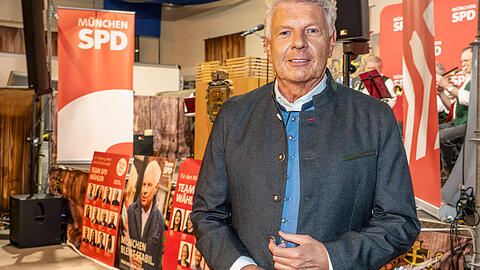 Warum OB Dieter Reiter ausgerechnet in Trudering Wahlkampf macht? Weil das seine politische Heimat ist, von hier kommen seine F&ouml;rderer.