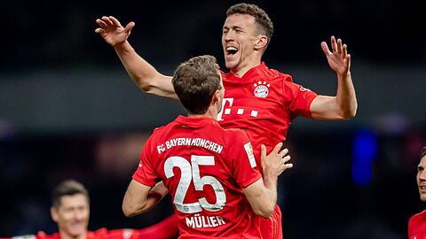 Gegen Hertha auf den Flügeln im Einsatz: Müller und Perisic.