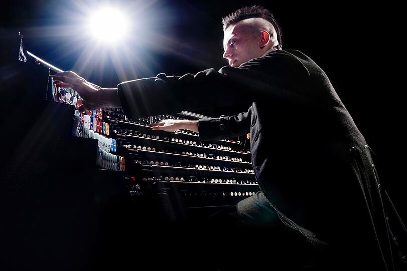 Der Organist Cameron Carpenter