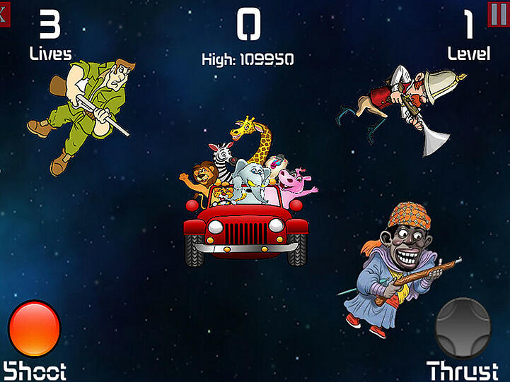 Verkehrte Welt: In "Cecil's Revenge" gehen die Tiere auf Menschenjagd - jetzt auch in Apples App Store