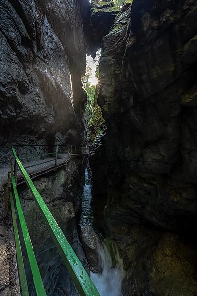 Die Breitachklamm im Sommer. Sie gilt als die tiefste Schlucht Mitteleuropas.