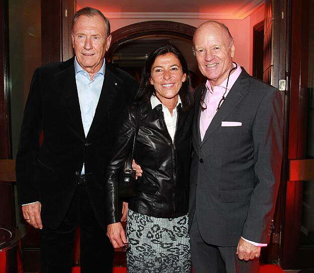 Prof. Dr. Jürgen Schrempp und Frau Lydia, Detlev Freiherr von Wangenheim