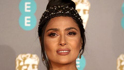 Salma Hayek weiß auch ohne Make-up zu punkten.