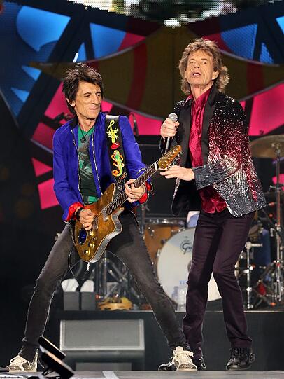 Die Rolling Stones bei ihrem Auftritt am Freitag in Havanna - der erste in Kuba.