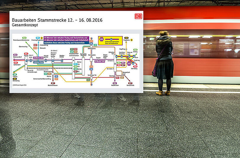 Am verlängerten Wochenende fahren die S-Bahnen teilweise nur im 20-Minunten-Takt auf der Stammstrecke.