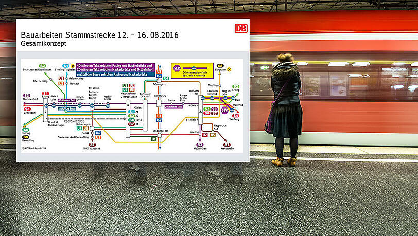 Am verlängerten Wochenende fahren die S-Bahnen teilweise nur im 20-Minunten-Takt auf der Stammstrecke. Am verlängerten Wochenende fahren die S-Bahnen teilweise nur im 20-Minunten-Takt auf der Stammstrecke.