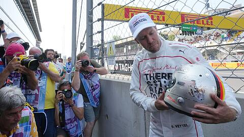 Sebastian Vettel erinnerte an sein Kindheitsidol Michael Schumacher.